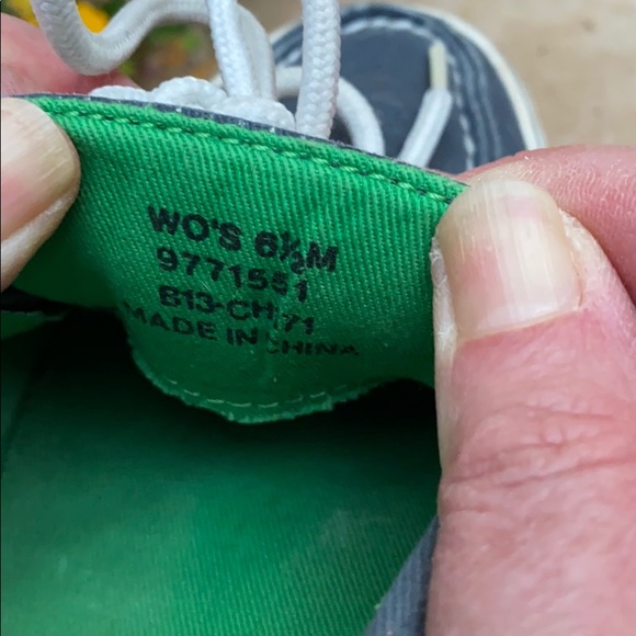 Sperry Classic Canvas Top Siders SZ 6.5M - Picture 4 of 5